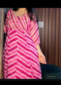 Beautiful Pink flared gown