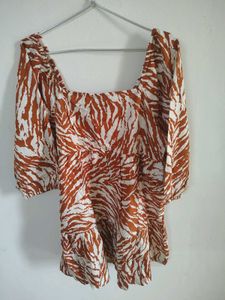 Chic Zebra Print Ruffle Mini Dress