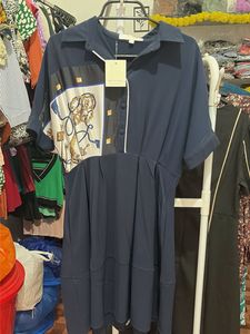 Chic Navy Blue Shirt Dress