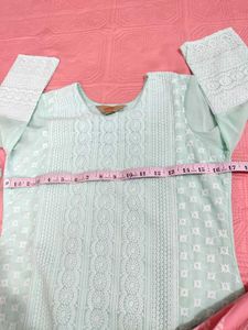 Elegant Mint Green Chikankari Kurta Set🌸🆕