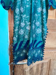 Designer Elegant Green Embroidered Kurta
