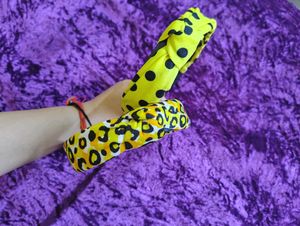 Knot Hair Band (Yellow Polka Dot &amp; Leopard Print)