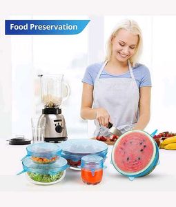 Reusable Silicone Stretch Lids( pack of 12)