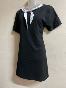 Korean Black Sailor Tie Dress
