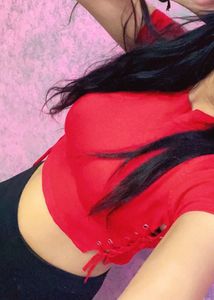 Red Lace-Up Crop Top