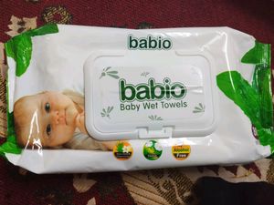 Babio Baby Wet Towels - 80 Count