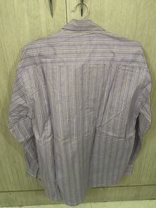 Striped Purple Casual Shirt