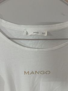 Mango White Tee