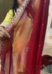 Elegant Maroon Embroidered Anarkali Suit