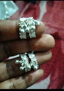 combo offer4 Silver Anklets with Bells