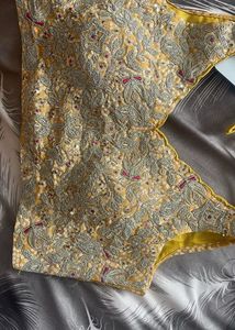 bandhani Yellow Lehenga Choli Set