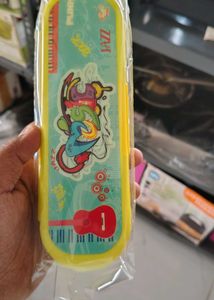 Bright Yellow Plastic Pencil Box combo