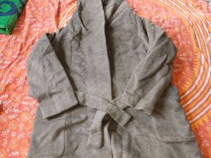 Cozy Beige Longline Coat