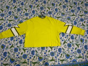 ONLY Bright Yellow Graphic Sweatshirt