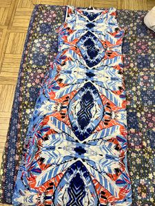 Boho Print Sleeveless Maxi Dress