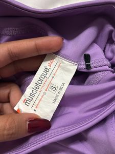 Purple Athletic Shorts with Pockets