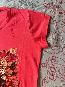 Floral Print Graphic T-Shirt