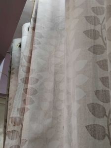 Stylish Leaf Pattern Curtains set of 2