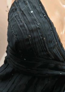 Chic Black Wrap Top