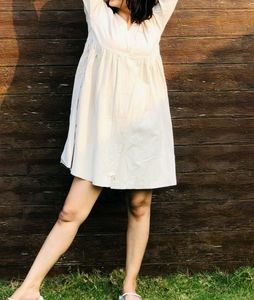 Boho Chic Cream Dress