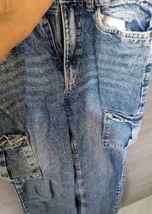 LOWEST PRICE‼️‼️ Blue Denim Cargo Pants