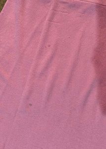 Pink Rose Patch Midi Dress cum kurti