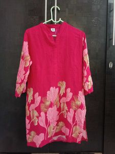 Pink Floral Kurta Palazzo Set – Beautiful Ethnic W