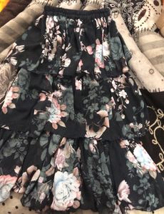 Floral Tiered Mini Skirt