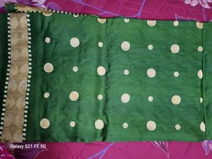 Banaras Type Nice Green Saree