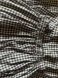 Tierd A-line Gingham Skirt