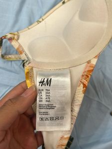 Floral Print Padded Bra