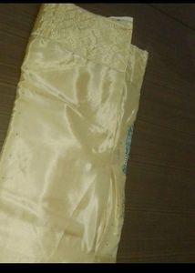 Muslin Creme Suit With Embroidered Front