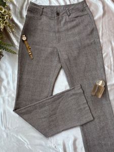 Classic Grey Wide Leg Trousers