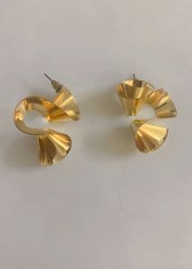 Gold Swirl Earrings