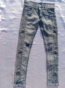 Designer Jeans with Unique Embellishments