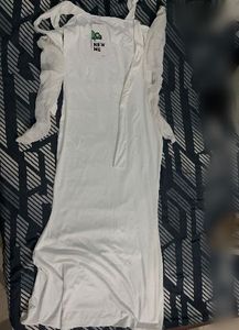 White halterneck  Sleeve Dress