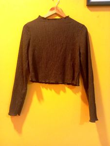 Ribbed Lettuce Hem Top