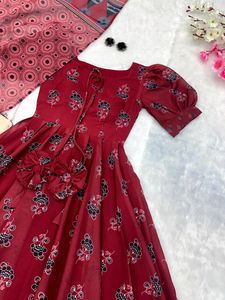 Super Comfortable Soft Cotton Gown with 8mtr Flair