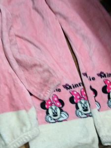 Cute Minnie Mouse Fleece Top