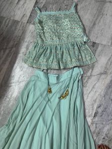 Crop Top With Skirt