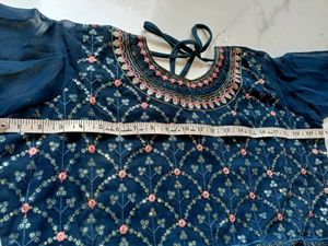 Elegant Embellished Kurta Set with Dupatta XL