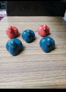 Charming Set of  11 Ceramic Bird Figurines