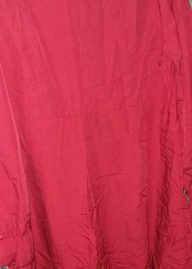 Chic Red Ruffle Button-Up Dress