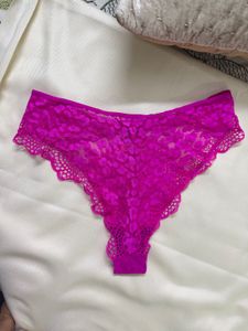 Hot Pink Lace Bra and Panty Set