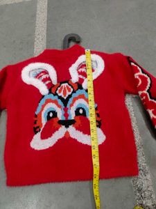 Cute Red Bunny Face Sweater