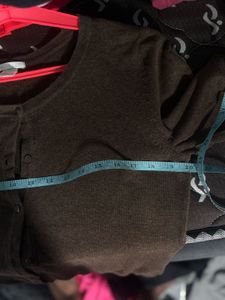 H&amp;M Classic Brown Button-Up Cardigan