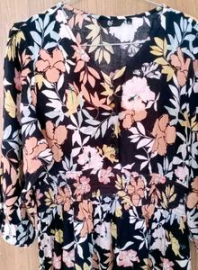 💫 Fig Brand Floral print Fit &amp; Flare Dress