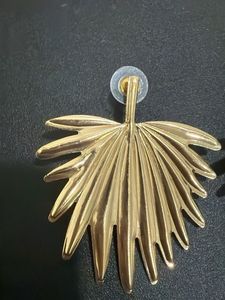 Gold Leaf Drop Earrings