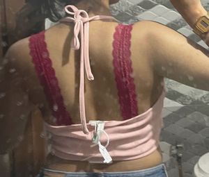 Pink Halter Neck top