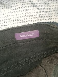 Black straight jeans